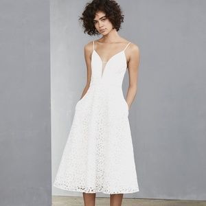 Amsale Little White Dress - Guipure Lace Dress